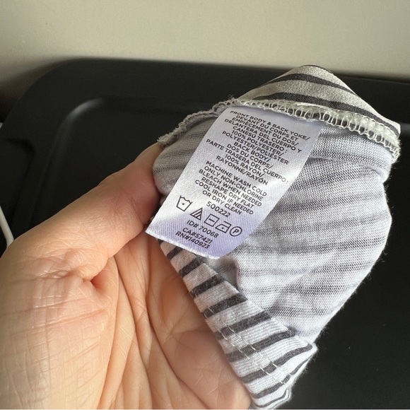 Loft Striped Popover Mixed Media Tank Top - Picture 4 of 4